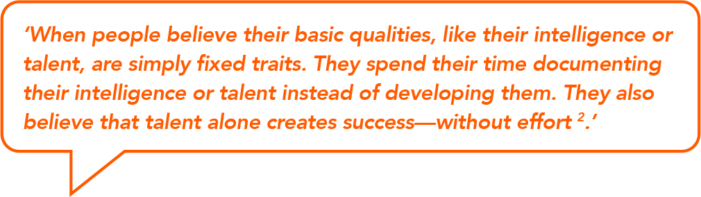 Carol Dweck quote fixed mindset